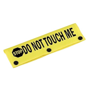 BLUPARK Funny Dog Leash Sleeve Stop Do Not Touch Me Dog Leash Wrap Sleeve Pet Birthday Gift Stop Do Not Touch MeYE Sleeve