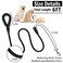 Homimp HOMIMP Chew Proof Dog Leash for Medium Large Dogs Reflective 6 FT Heavy Duty Metal Chain Dog Leashes with Soft Padded Handle Anti Bite Durable Rope Leashes for Pitbull Non Chewable