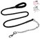 Homimp HOMIMP Chew Proof Dog Leash for Medium Large Dogs Reflective 6 FT Heavy Duty Metal Chain Dog Leashes with Soft Padded Handle Anti Bite Durable Rope Leashes for Pitbull Non Chewable