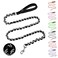 Homimp HOMIMP Chew Proof Dog Leash for Medium Large Dogs Reflective 6 FT Heavy Duty Metal Chain Dog Leashes with Soft Padded Handle Anti Bite Durable Rope Leashes for Pitbull Non Chewable