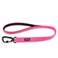 Hyhug Pets 24 Inches Heavy Duty Short Leash with Comfortable Handle and Lightweight Aviation Aluminium Clip Lead for Large Medium Dogs Daily Necessities Hot Pink