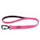 Hyhug Pets 24 Inches Heavy Duty Short Leash with Comfortable Handle and Lightweight Aviation Aluminium Clip Lead for Large Medium Dogs Daily Necessities Hot Pink