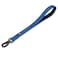 Hyhug Pets Premium Upgraded Durable Nylon 18 Inch Short Leash with Soft Padded Neoprene Lined Handle for Medium Large Giant Dogs Daily Use and Professional Training 18 Inches Classic Blue
