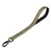 Hyhug Short Dog Leash Heavy Duty Nylon with Comfortable Padded Handle Durable Training Pet Leashes for Small Medium Large Dogs 18 Inches Military Green