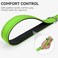 Joytale Dog Leash 6 FT DoubleSided Reflective Padded Handle Nylon Heavy Duty Leashes for Medium Large Dogs Walking Green