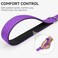 Joytale Dog Leash 6 FT DoubleSided Reflective Padded Handle Nylon Heavy Duty Leashes for Medium Large Dogs Walking Purple