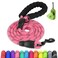 Joytale Dog Leash for Large Dogs Heavy Duty Nylon Leashes with Comfortable Padded Handle and Highly Reflective Threads Ideal for Walking and Training Pink 612
