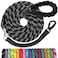 jenico Long Dog Leash 100 FT Heavy Duty Rope Leashes for Dogs Training with Swivel Lockable Hook Reflective Threads Bungee and Padded Handle Dog Lead for Large Small Medium Dogs Outside Walking Hiking