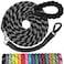 jenico Long Dog Leash 100 FT Heavy Duty Rope Leashes for Dogs Training with Swivel Lockable Hook Reflective Threads Bungee and Padded Handle Dog Lead for Large Small Medium Dogs Outside Walking Hiking