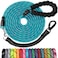 jenico Long Dog Leash 15 FT Heavy Duty Rope Leashes for Dogs Training with Swivel Lockable Hook Reflective Threads Bungee and Padded Handle Dog Lead for Large Small Medium Dogs Outside Walking Hiking