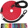 jenico Long Dog Leash 20 FT Heavy Duty Rope Leashes for Dogs Training with Swivel Lockable Hook Reflective Threads Bungee and Padded Handle Dog Lead for Large Small Medium Dogs Outside Walking Hiking