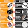 jenico Long Dog Leash 30 FT Heavy Duty Rope Leashes for Dogs Training with Swivel Lockable Hook Reflective Threads Bungee and Padded Handle Dog Lead for Large Small Medium Dogs Outside Walking Hiking