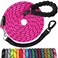 jenico Long Dog Leash 30 FT Heavy Duty Rope Leashes for Dogs Training with Swivel Lockable Hook Reflective Threads Bungee and Padded Handle Dog Lead for Large Small Medium Dogs Outside Walking Hiking