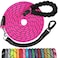 jenico Long Dog Leash 30 FT Heavy Duty Rope Leashes for Dogs Training with Swivel Lockable Hook Reflective Threads Bungee and Padded Handle Dog Lead for Large Small Medium Dogs Outside Walking Hiking