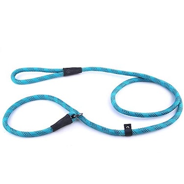 Max and Neo Rope Slip Lead Reflective 5 Foot We Donate a Leash to a Dog Rescue for Every Leash Sold Teal 5FT X 12