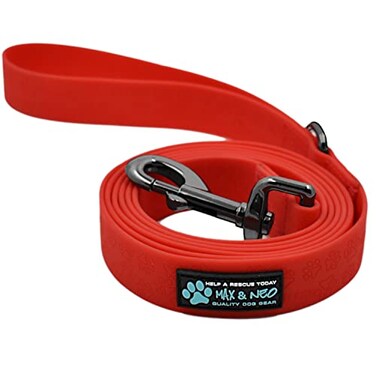 Max and Neo Waterproof Dog Leash We Donate a Leash to a Dog Rescue for Every Leash Sold Red 6 FT X 1 Wide