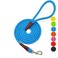 MayPaw 46 810 FT Dog Leash Classic Solid Colors Strong Nylon Rope Dog Leash Reinforced with Leather Tailor Connection Heavy Duty Silver Clasp Blue 8ft12