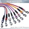 MayPaw Heavy Duty Rope Dog Leash 345678101215 FT Nylon Pet Leash Soft Padded Handle Thick Lead Leashes for Large Medium Dogs Purple Black 12 8
