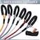 MayPaw Heavy Duty Rope Dog Leash 345678101215 FT Nylon Pet Leash Soft Padded Handle Thick Lead Leashes for Large Medium Dogs Purple Black 12 8