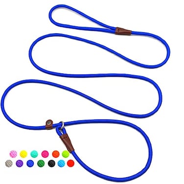MayPaw Slip Lead Control Leash for Dogs No Pull 13 Colors Classic 7 FT Pet Dog Slip Leash 14 Rope Leashes for Small Medium Animals 7ft14 Dark Blue