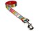 Sassy Dog Medium RedMulti Stripe Dog Leash 34 Wide 6ft Length Made in USA