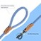 Mile High Life Rope Leash with Genuine Leather Connection 6 FT5 FT4 FT Heavy Duty Leash for Medium Large Dogs Blue White 48 Inch