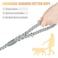 NUGUTIC Dog Leash 5 FT Handmade Braided Cotton Rope Leashes for Small Medium and Large Dogs New Golden Heavy Duty Metal Clasp Grey