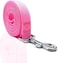 SALO Nylon Dog Leash 10 Feet Long Walking Training Dog Leashes for Medium Large Dogs 1 Inch Wide Pink