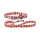 Olahibi Dog Collar Leash Set Fruit Pattern Polyester Material Adjustable Collar and 5ft Matching Leash for Medium DogsM Strawberry
