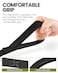 OutdoorMaster Bungee Dog Leash Heavy Duty Dog Leash with Shock Absorption 2 Padded Handles Training Leash Improved Dog Safety and Comfort Black Upgraded 6 FT