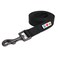 Pawtitas Solid 6 ft Black Dog Leash XSS Custom Name and Phone Embroidery Strong Nylon Leash for Small Breeds