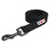 Pawtitas Solid 6 ft Black Dog Leash XSS Custom Name and Phone Embroidery Strong Nylon Leash for Small Breeds