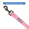 Pawtitas Solid 6 ft Millennial Pink Dog Leash ML Custom Name and Phone Embroidery Strong Nylon Leash for Medium and Large Breeds