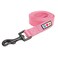 Pawtitas Solid 6 ft Millennial Pink Dog Leash ML Custom Name and Phone Embroidery Strong Nylon Leash for Medium and Large Breeds