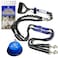 Pet Fit For Life 64 Lightweight Dual Dog Leash for Medium Dogs Premium No Twist Double Leash with Soft Foam Handle ShockAbsorbing Bungee Durable Design Added Collapsible Water Bowl