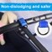 PetBonus Short Dog Leash Safety Wrist Strap for Retractable Dog Leash Reflective Design and Adjustable Soft Padded Handle Extra Layer Security for Pet Stroller Blue 1 Pack