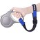 PetBonus Short Dog Leash Safety Wrist Strap for Retractable Dog Leash Reflective Design and Adjustable Soft Padded Handle Extra Layer Security for Pet Stroller Blue 1 Pack