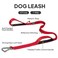 PetiFine 4FT Heavy Duty Dog Leash with Soft Padded Double Handle Durable Strong Clasp Dog Leashes Reflective Nylon Walking Lead for LargeMediumSmall Breed Dogs Red