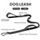 PetiFine 5FT Heavy Duty Dog Leash with Soft Padded Double Handle Durable Strong Clasp Dog Leashes Reflective Nylon Walking Lead for LargeMediumSmall Breed Dogs Black