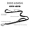 PetiFine 5FT Heavy Duty Dog Leash with Soft Padded Double Handle Durable Strong Clasp Dog Leashes Reflective Nylon Walking Lead for LargeMediumSmall Breed Dogs Black