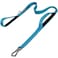 PetiFine 5FT Heavy Duty Dog Leash with Soft Padded Double Handle Durable Strong Clasp Dog Leashes Reflective Nylon Walking Lead for LargeMediumSmall Breed Dogs Blue