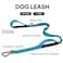 PetiFine 5FT Heavy Duty Dog Leash with Soft Padded Double Handle Durable Strong Clasp Dog Leashes Reflective Nylon Walking Lead for LargeMediumSmall Breed Dogs Blue