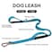 PetiFine 5FT Heavy Duty Dog Leash with Soft Padded Double Handle Durable Strong Clasp Dog Leashes Reflective Nylon Walking Lead for LargeMediumSmall Breed Dogs Blue