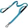 PetiFine 5FT Heavy Duty Dog Leash with Soft Padded Double Handle Durable Strong Clasp Dog Leashes Reflective Nylon Walking Lead for LargeMediumSmall Breed Dogs Blue
