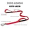 PetiFine 5FT Heavy Duty Dog Leash with Soft Padded Double Handle Durable Strong Clasp Dog Leashes Reflective Nylon Walking Lead for LargeMediumSmall Breed Dogs Red