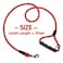 PHOEPET 5 Feet Dog Leash Reflective Heavy Duty Padded Rubber Handle 360 No Tangles for Small Medium and Large DogsRed