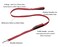 Prima Pets Reflective 6 Feet Nylon Dog Leash with Padded Double Handles 1 Width RED