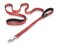 Prima Pets Reflective 6 Feet Nylon Dog Leash with Padded Double Handles 1 Width RED