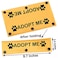 PWHAOO Adopt Me Leash Sleeve Pet Tag Adopt Me Dog Leash Wrap Dog Gift Pet Owner Merch Dog Rescue Gift Adopt Me Sleeve
