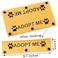 PWHAOO Adopt Me Leash Sleeve Pet Tag Adopt Me Dog Leash Wrap Dog Gift Pet Owner Merch Dog Rescue Gift Adopt Me Sleeve